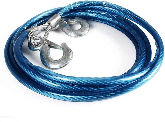 3 Ton Roy Emergency Tow Pull Rope Snatch Strap for Cars (8mm x 4m)