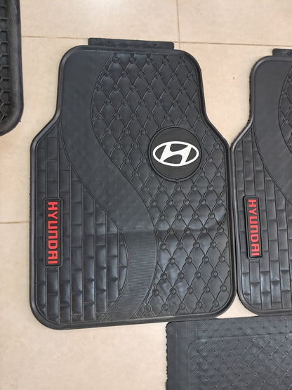 Hyundia 3D Luxury Rubber Floor Mats – Universal 5PCS Set