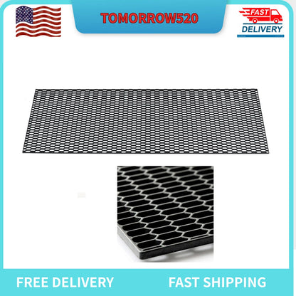 120×40 CM Car Racing Honeycomb Hex Mesh Grill Spoiler Bumper Vent New Black Plastic