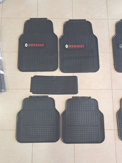 Renault SportLine Rubber Floor Mats – Anti-Slip All-Season 5 Piece Set