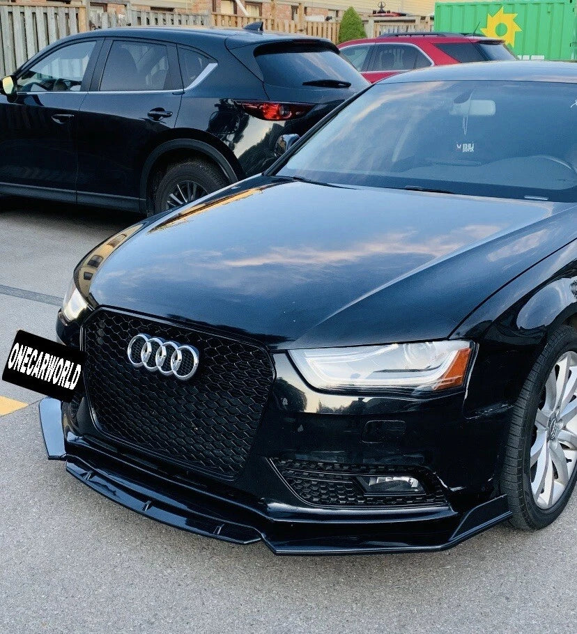 4PCS Universal Car Front Bumper Lip Chin Body Kit For All Cars.