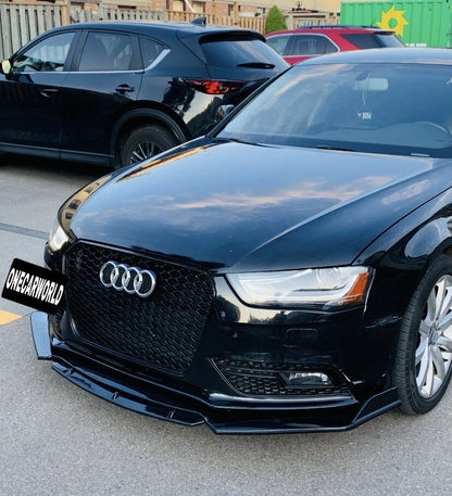 4PCS Universal Car Front Bumper Lip Chin Body Kit For All Cars.