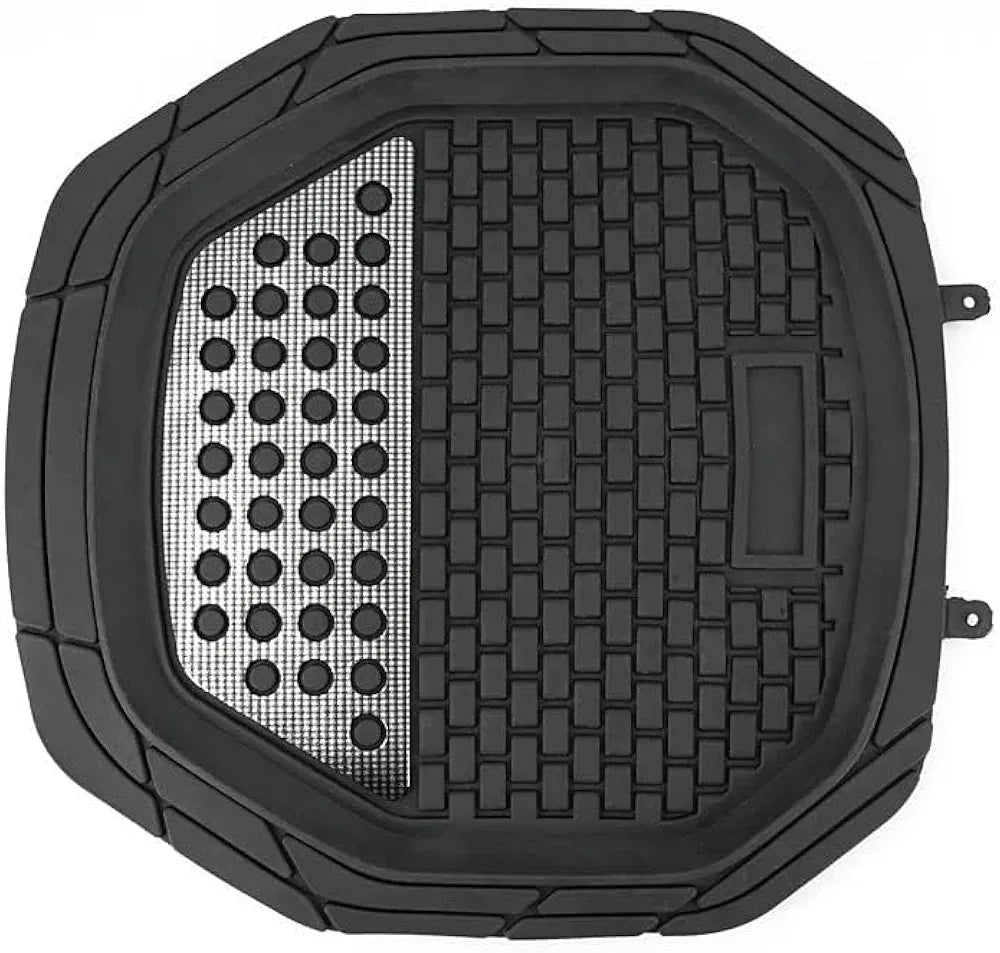 4 Piece Automotive Floor Mats Black Universal Fit Heavy Duty Rubber for all weather protection fits most Cars, SUVs, and Trucks