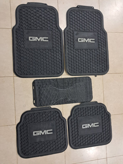 GMC Honeycomb Rubber Floor Mats – Heavy Duty Universal 5PCS Set