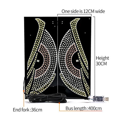 Devil Eyes Light for Cars, 2PCS LED Eyes for Car, Car LED Display, 2025 New Colorful Eye Lamp Soft Screen for Car Trucks Store Window