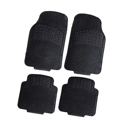 4pcs Set Black For All Cars All Weather Rubber Mats