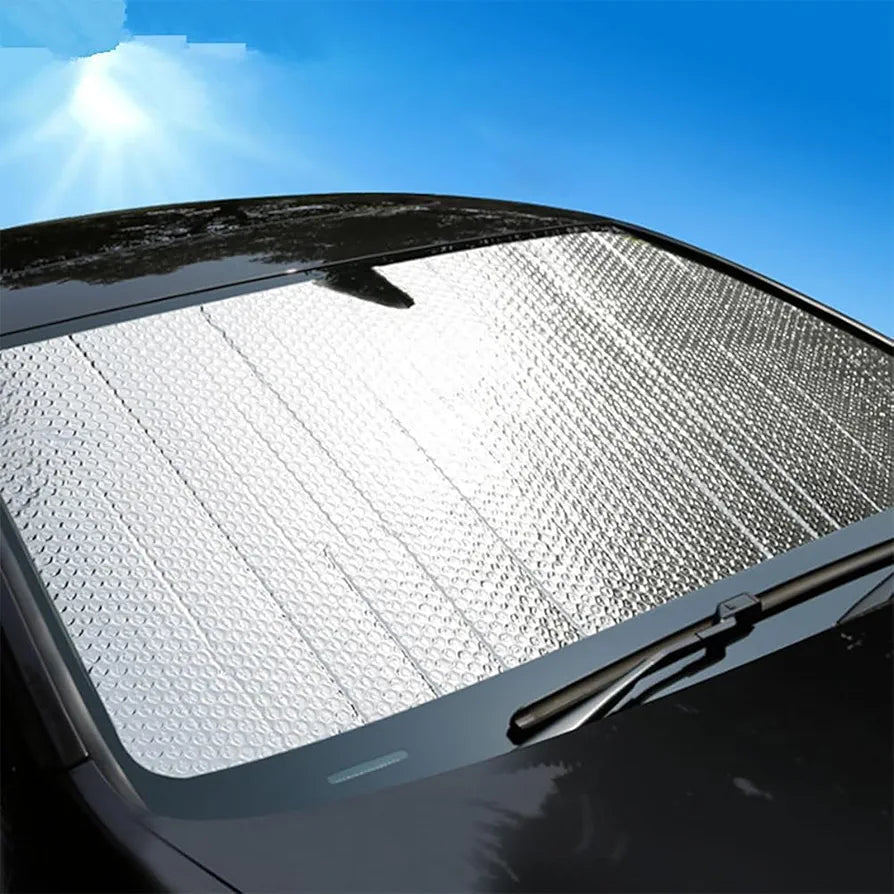 Windshield Sun Shade for Jaguar I-PACE 2018-2025 X590, Reflective Car Window Cover, Blocks UV Rays & Keeps Your Vehicle Cool, Foldable Auto Sun Visor -Easy to Install