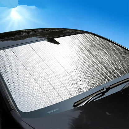 Windshield Sun Shade for Jaguar I-PACE 2018-2025 X590, Reflective Car Window Cover, Blocks UV Rays & Keeps Your Vehicle Cool, Foldable Auto Sun Visor -Easy to Install