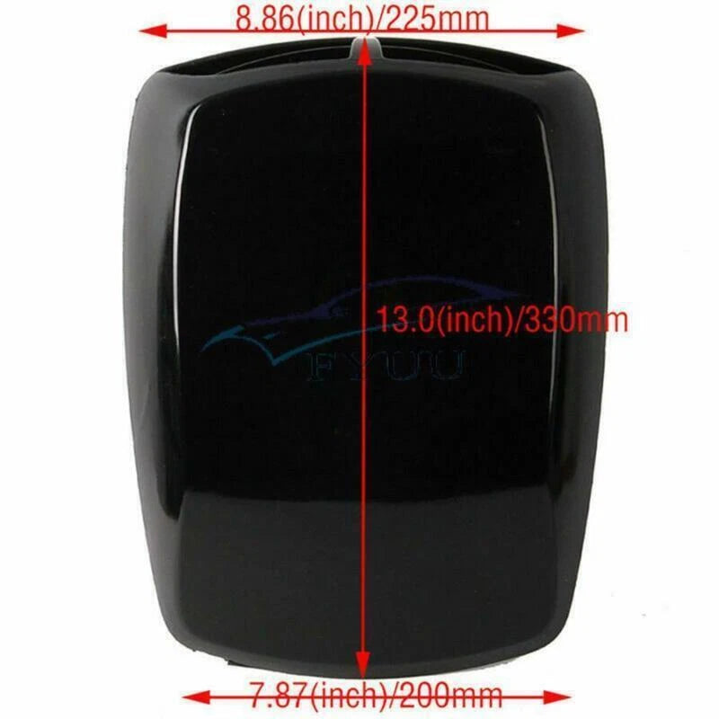 Universal Black ABS Car Decorative Air Flow Intake Hood Scoop Vent Bonnet Cover