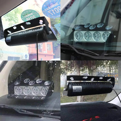 16 LED Flasher Strobe Light with Flashing Modes, Police Car Emergency Light | For Police Car | (Red Blue)