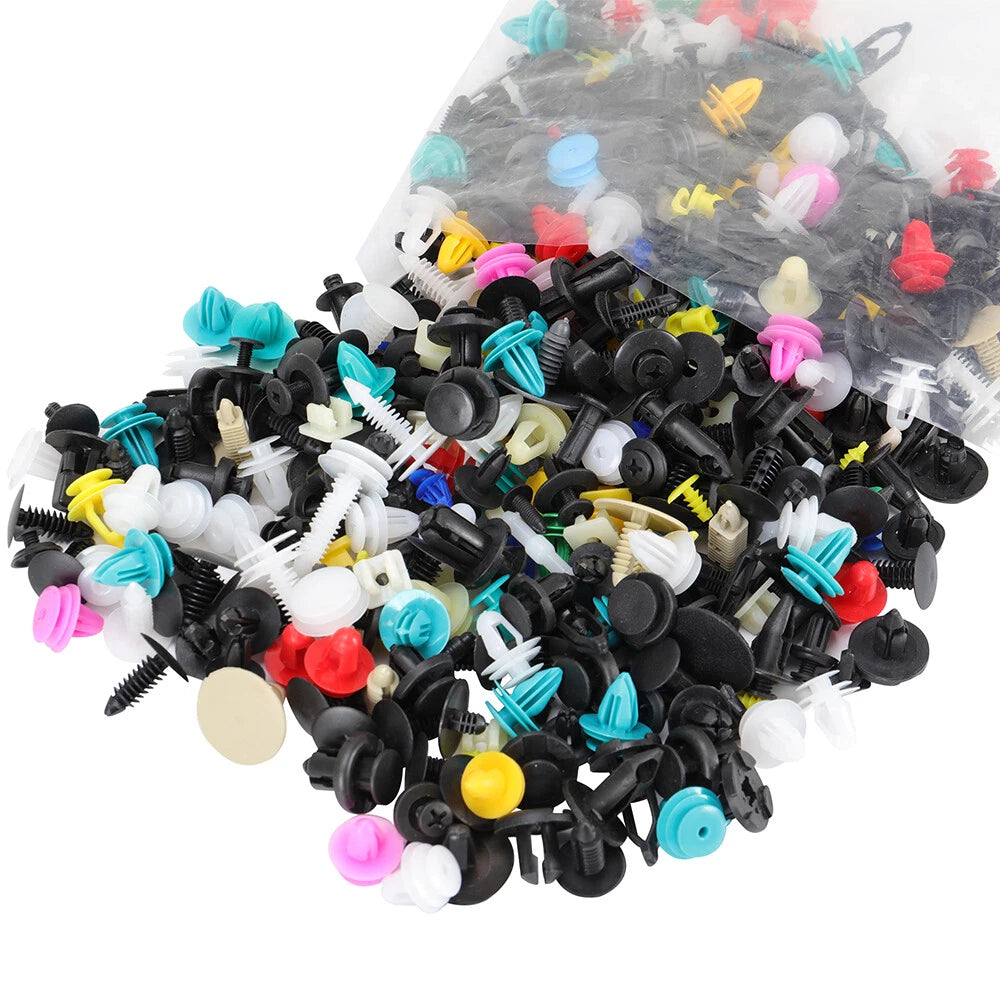 500pcs/pack Clips Car Body Push Pin Rivet Trim Moulding Fastener Screwdriver Kit