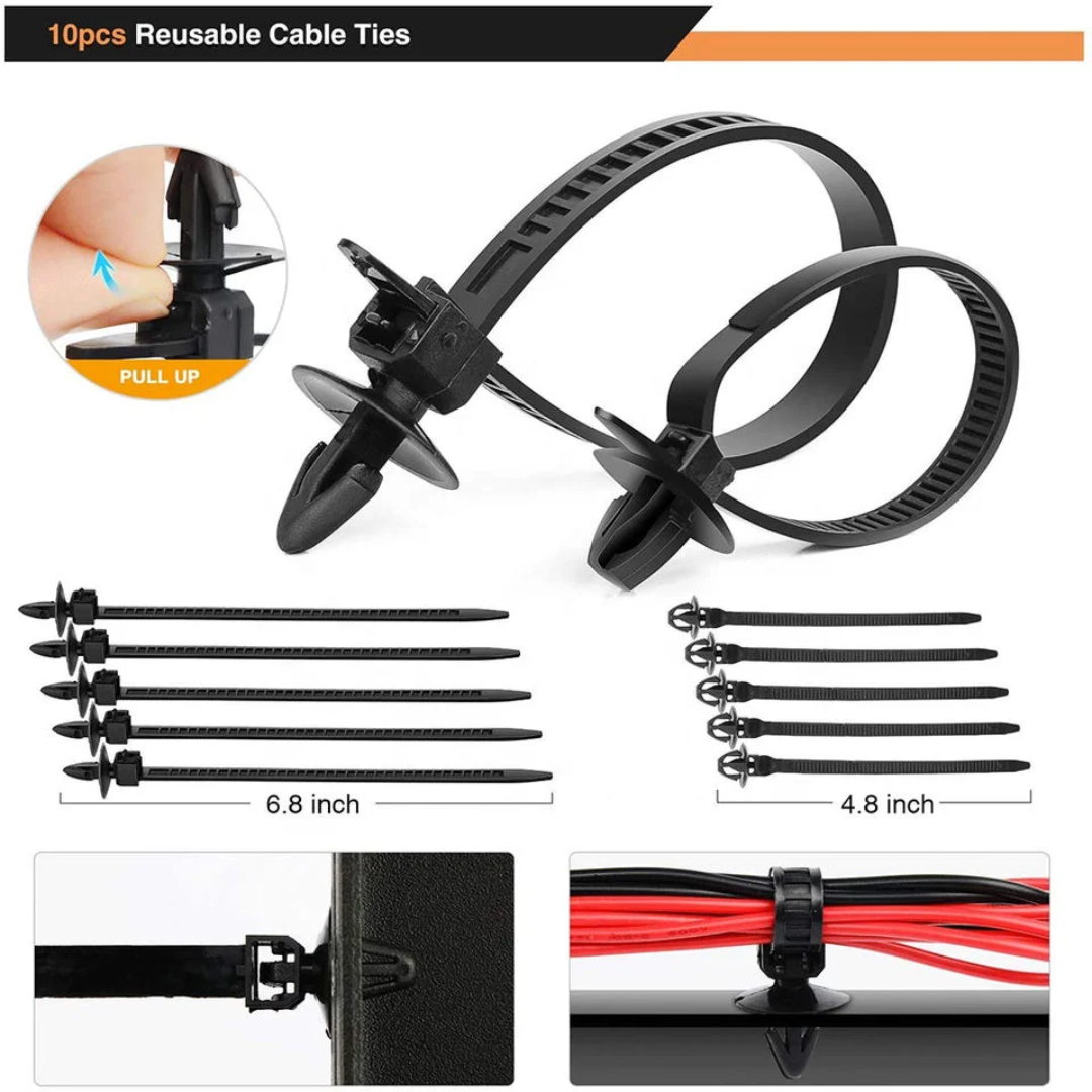 680 PCS Car Retainer Clips & Plastic Rivets Fasteners Kit - Most Popular Sizes Bumper Clips Plastic Push Rivets Fender Clips Door Panel Clips