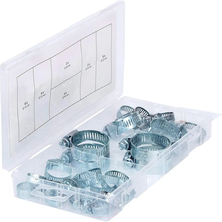 26 pcs Hose Clamp Assortment, 16-40mm