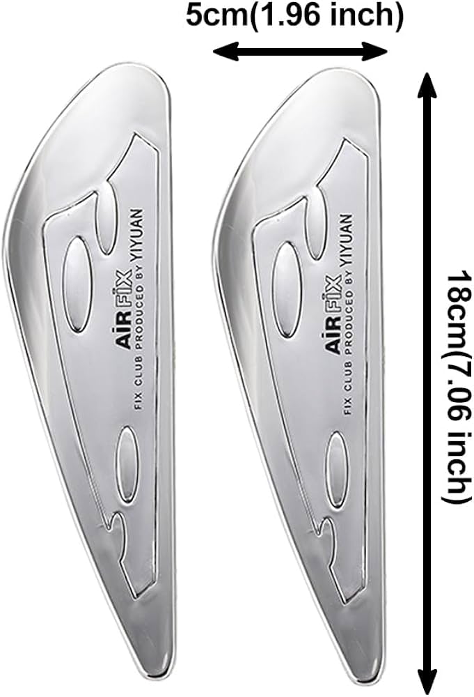 2 Pcs Silver Car Windscreen Wiper Stand Windshield Wiper Wing Blade Spoiler Pressure Tablets