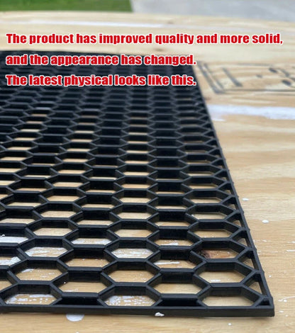 120×40 CM Car Racing Honeycomb Hex Mesh Grill Spoiler Bumper Vent New Black Plastic