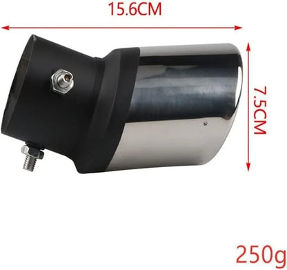 H112BK Car End Pipes 62mm For Single Outlet Universal Car Exhaust Tip Auto Muffler Tail Pipe