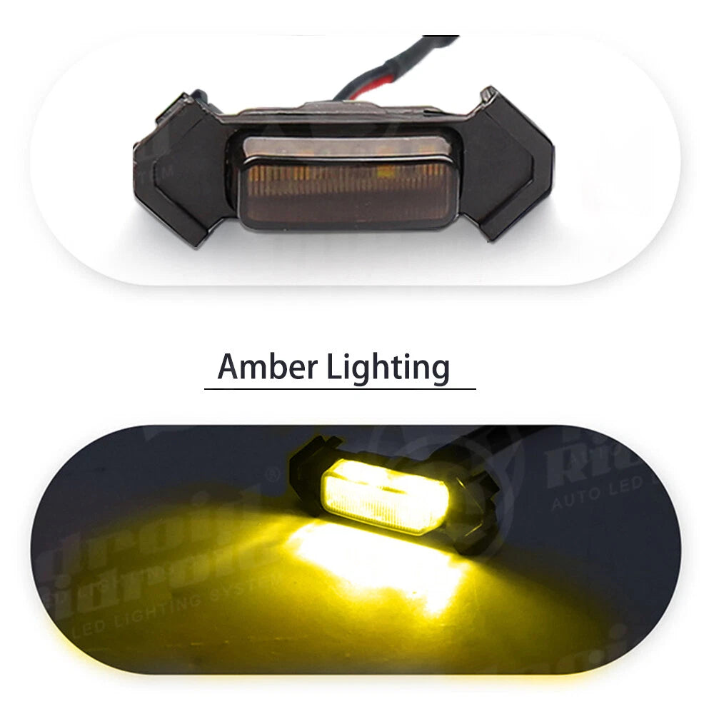 4pcs Raptor Style Amber Grille Light LED DRL For Toyota Tacoma