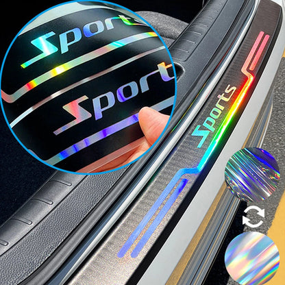 Trunk Protective Strip Anti Scratch Sticker With Car Logo