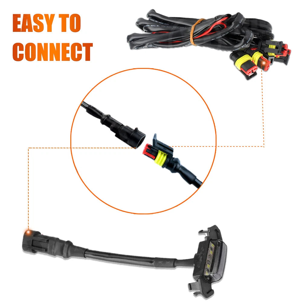 4pcs Raptor Style Amber Grille Light LED DRL For Toyota Tacoma