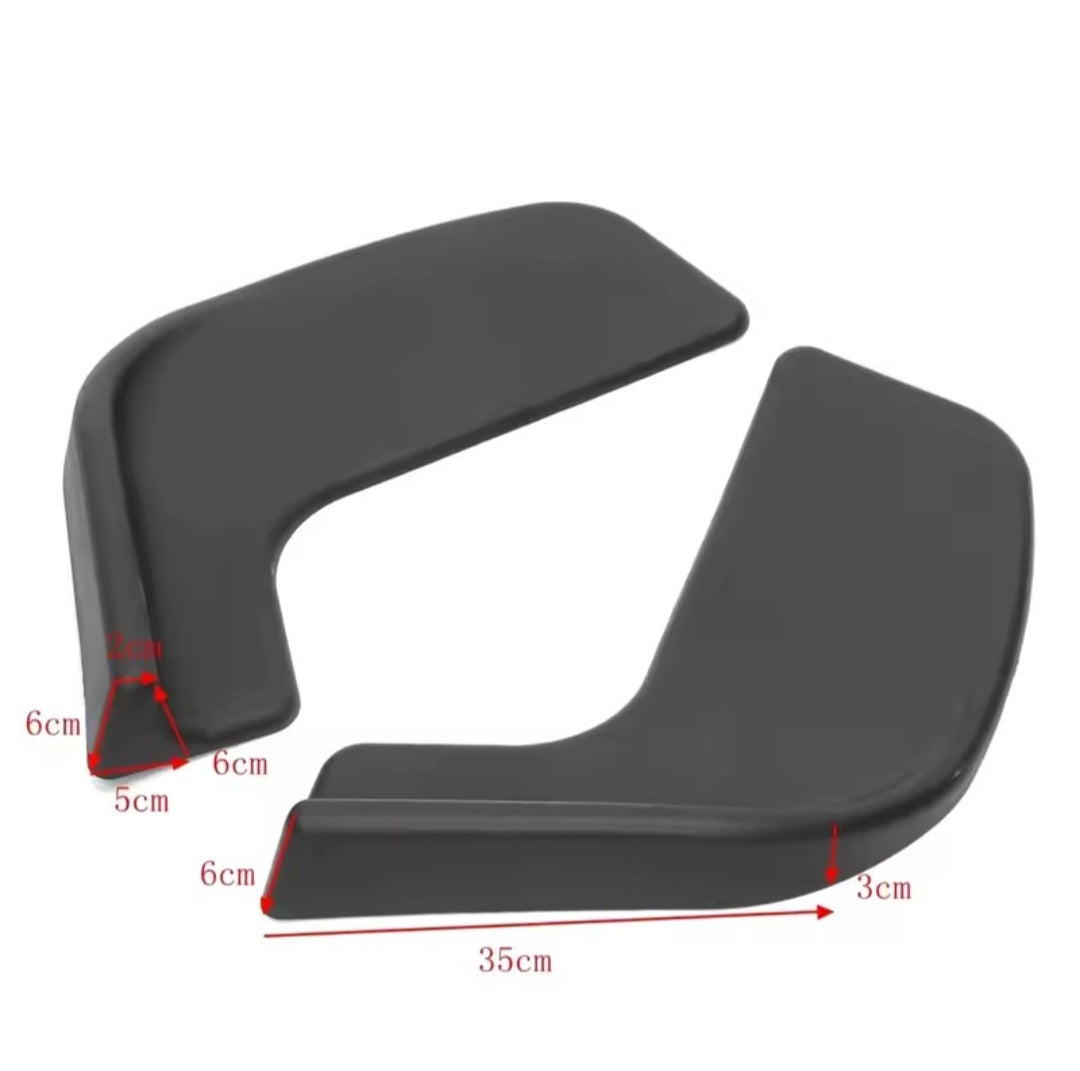 2 pcs Car Front Deflector Corner Spoiler ShovelsCar Bumper Spoiler Front Shovel Decorative Scratch - Resistant Wing