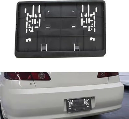 Car Plate Number Holder - Black License Frame - Car Accessories (1 Piece)