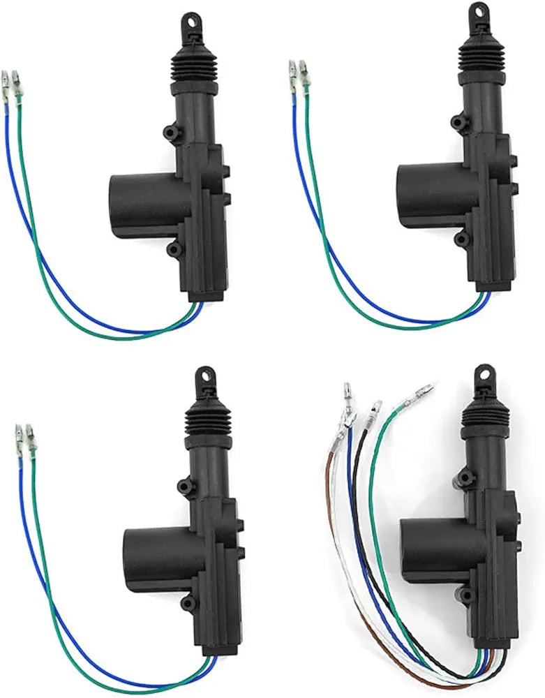 4Door Power Central Lock Kit Car Remote Control Conversion w/2 Keyless Entry