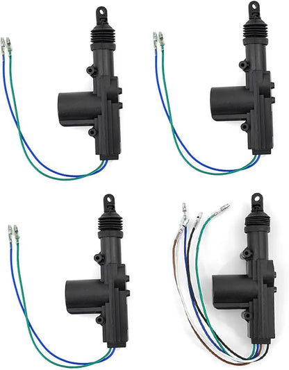 4Door Power Central Lock Kit Car Remote Control Conversion w/2 Keyless Entry