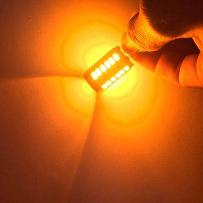 2X LED Amber Yellow Turn Signal Blinker High Power Light Bulbs