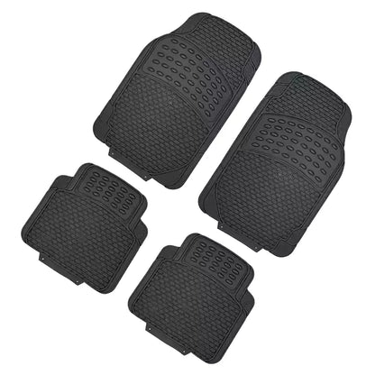 4pcs Set Black For All Cars All Weather Rubber Mats