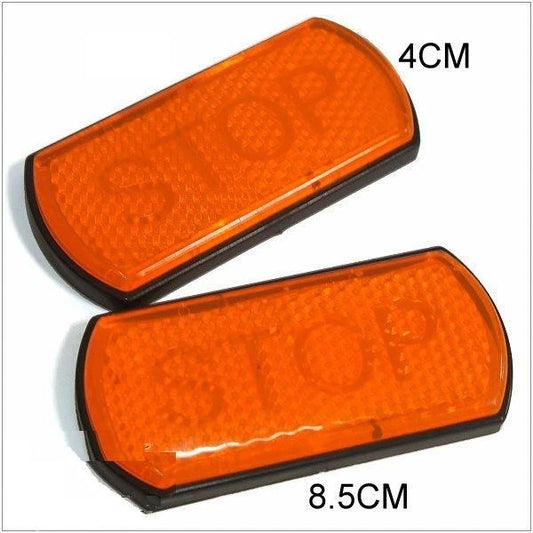 CAR REFLECTION WARNING STICKER ON BUMPER FENDER X 2 PIECES