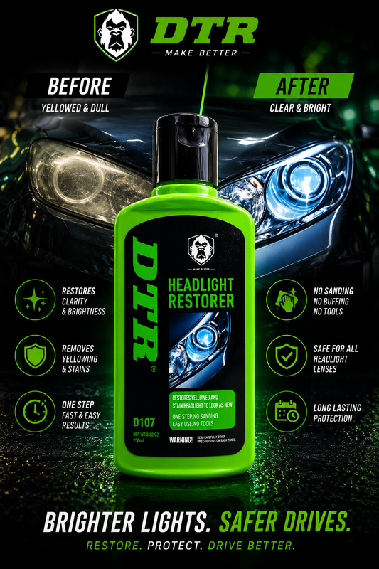 DTR Headlight Restorer – Headlight Lens Restoration Polish 250ML