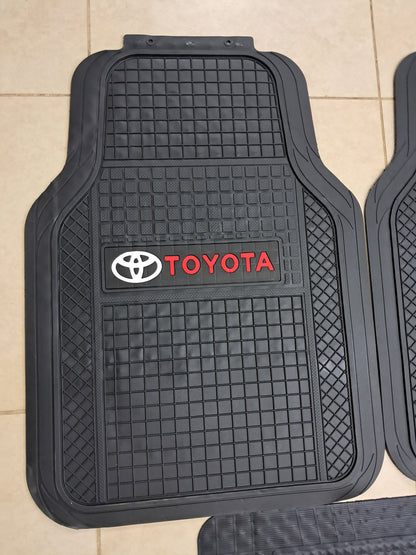 Toyota SportLine Rubber Floor Mats – Anti-Slip All-Season 5 Piece Set