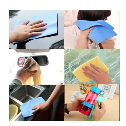 Drying Synthetic Chamois Cleaning Cloth Towel Absorbent Car wash Kitchen Clean