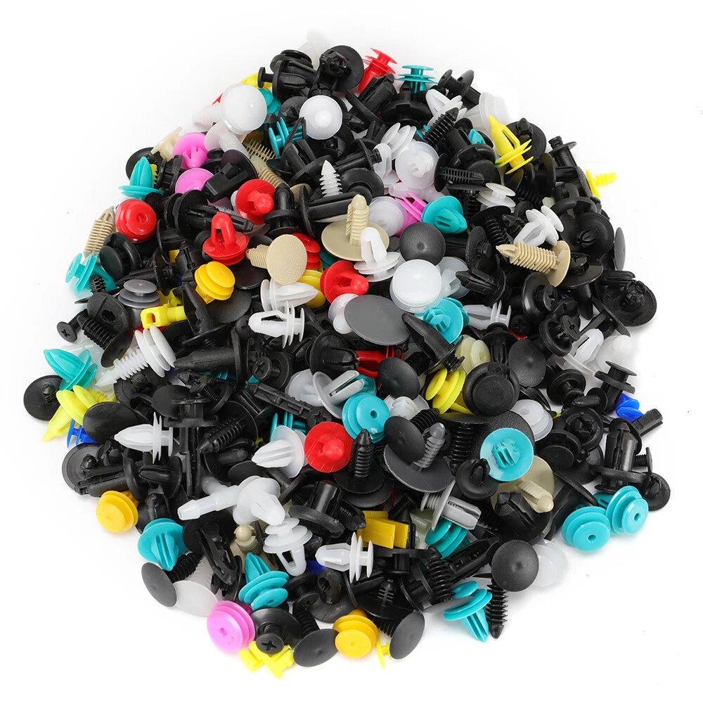 500pcs/pack Clips Car Body Push Pin Rivet Trim Moulding Fastener Screwdriver Kit