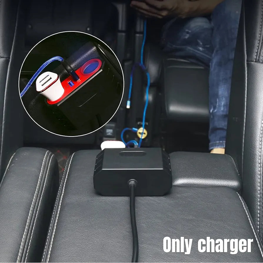 Mini Phone Charger Car Cigarette Lighter Adapter Socket Splitter 12V/24V Dual USB Ports for Navigator, Dashcam, Radar Detector and More