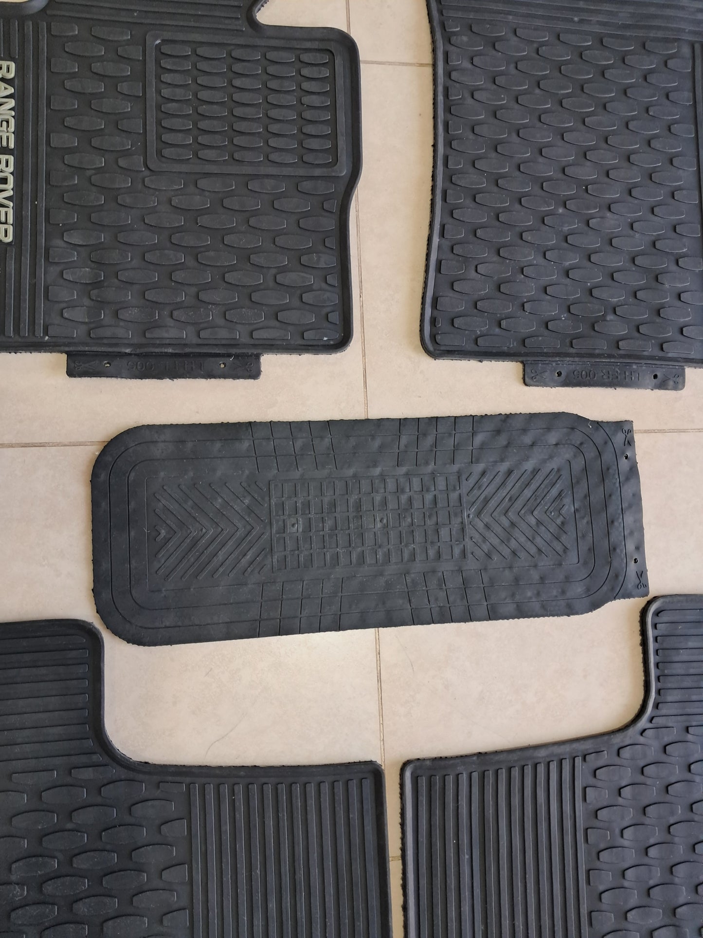 Range Rover Vogue 2002–2012 Original Rubber Floor Mats Set (L322) – Full Set