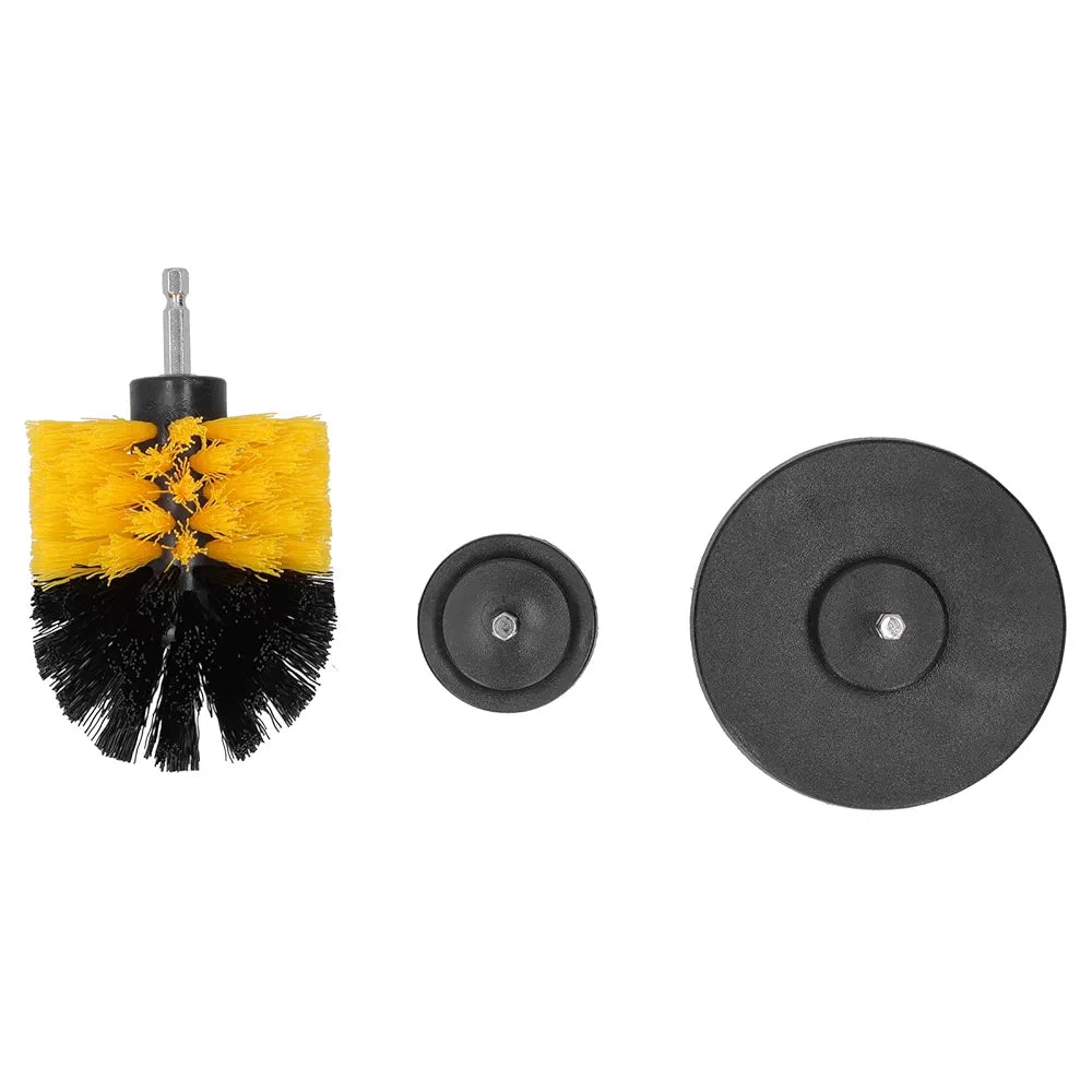 3Pcs Drill Brush Set Nylon Hair Power Scrubber Brush Floor Tile Cleaning Brush Drill Scrub Brushes Kit
