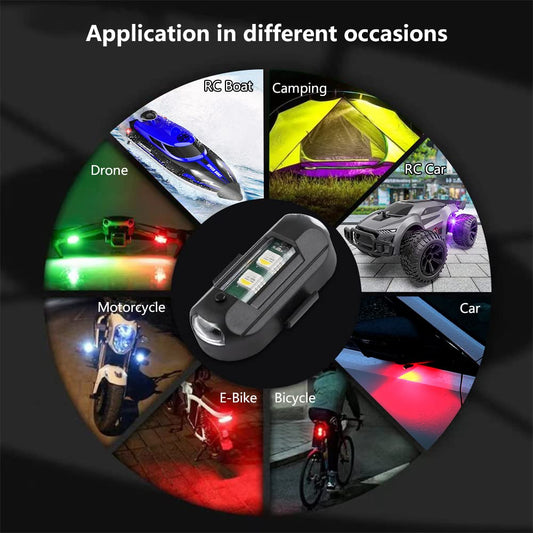 Car Strobe Lights USB Charging Emergency Lights