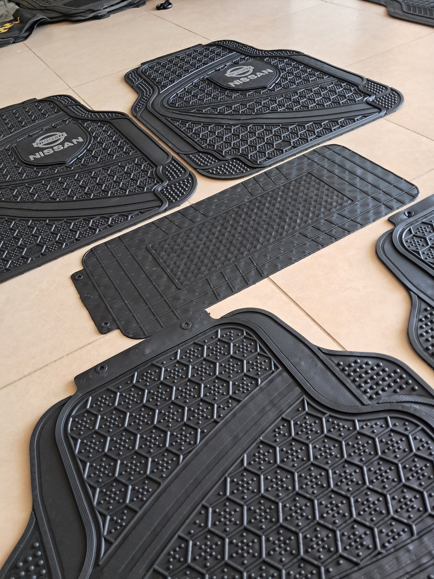 Nissan Premium Shield Design All-Weather 5PCS Floor Mats Set – Universal Fit for All Vehicles