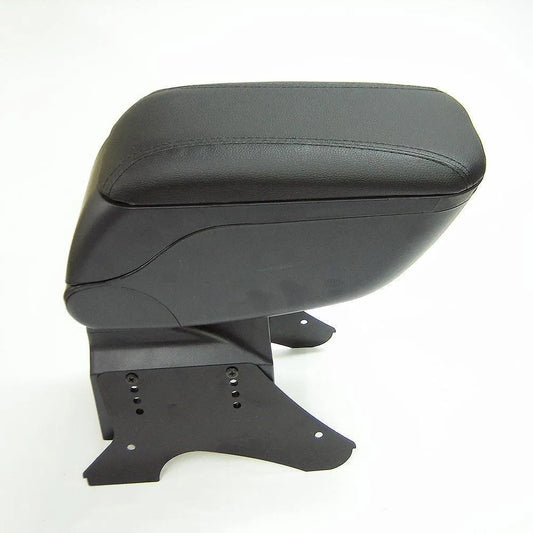 Car Armrest Console Holder Space Saving Adjustable Faux Leather Stand