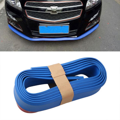 Universal Black Rubber Car Body Protector Front Lip Splitter Trim Bumper US
