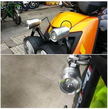 2 pcs Universal Fog Projector Light for All Bikes (15W, White Light, Single Unit), LED