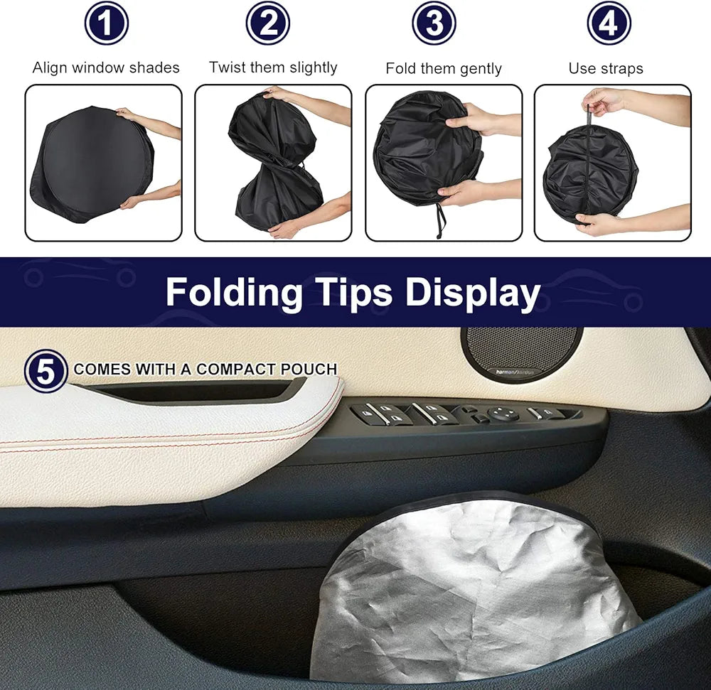 Car Sun Shade for Windscreen, Summer Car Windscreen Sun Protection Sun Visor Windscreen Cover UV Protection
