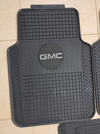 GMC Heavy Duty Rubber Floor Mats – Universal 5PCS Set