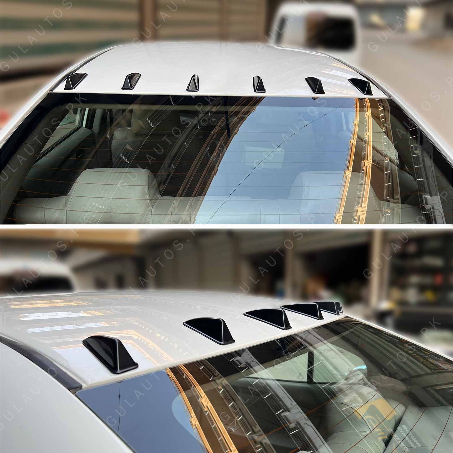 Small Shark Fin Antenna Set – 6 PCS Jet Style – Black