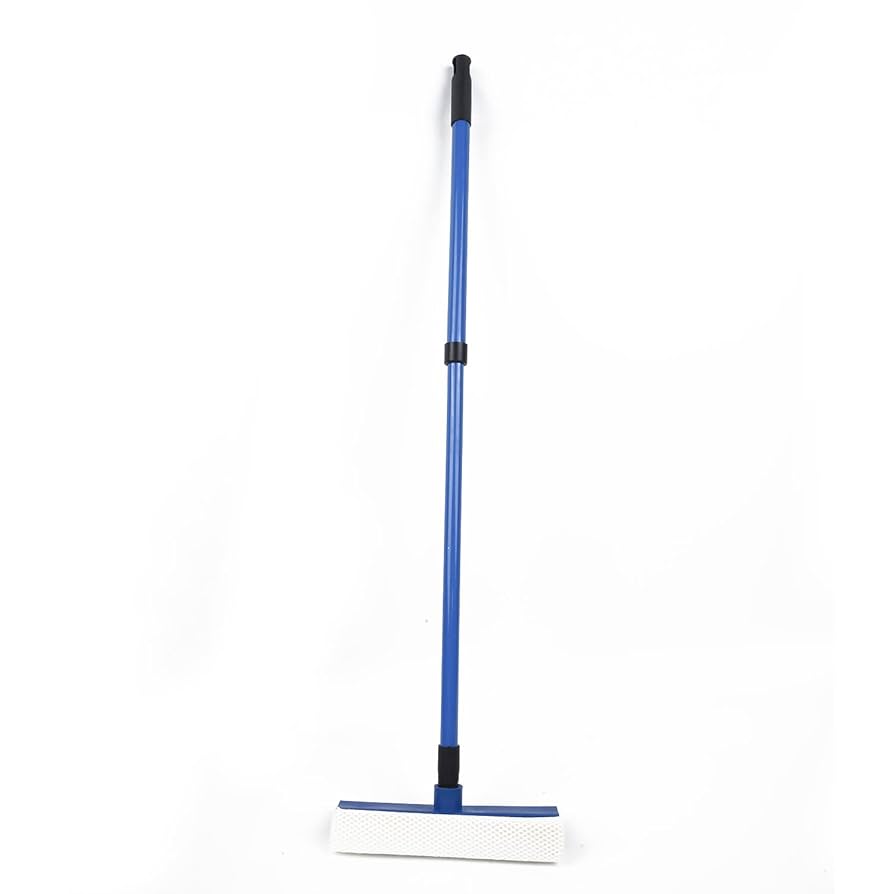 A glass sweeper with a metal stick 2 in 1 length 78 cm