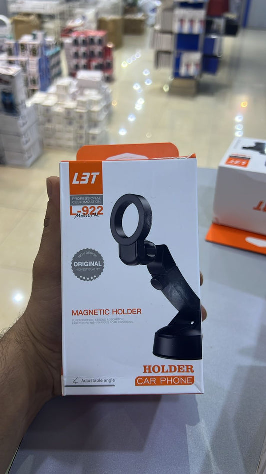 LBT L-922 Magnetic Car Phone Holder – Strong Suction Mount, Adjustable Arm, 360° Rotation
