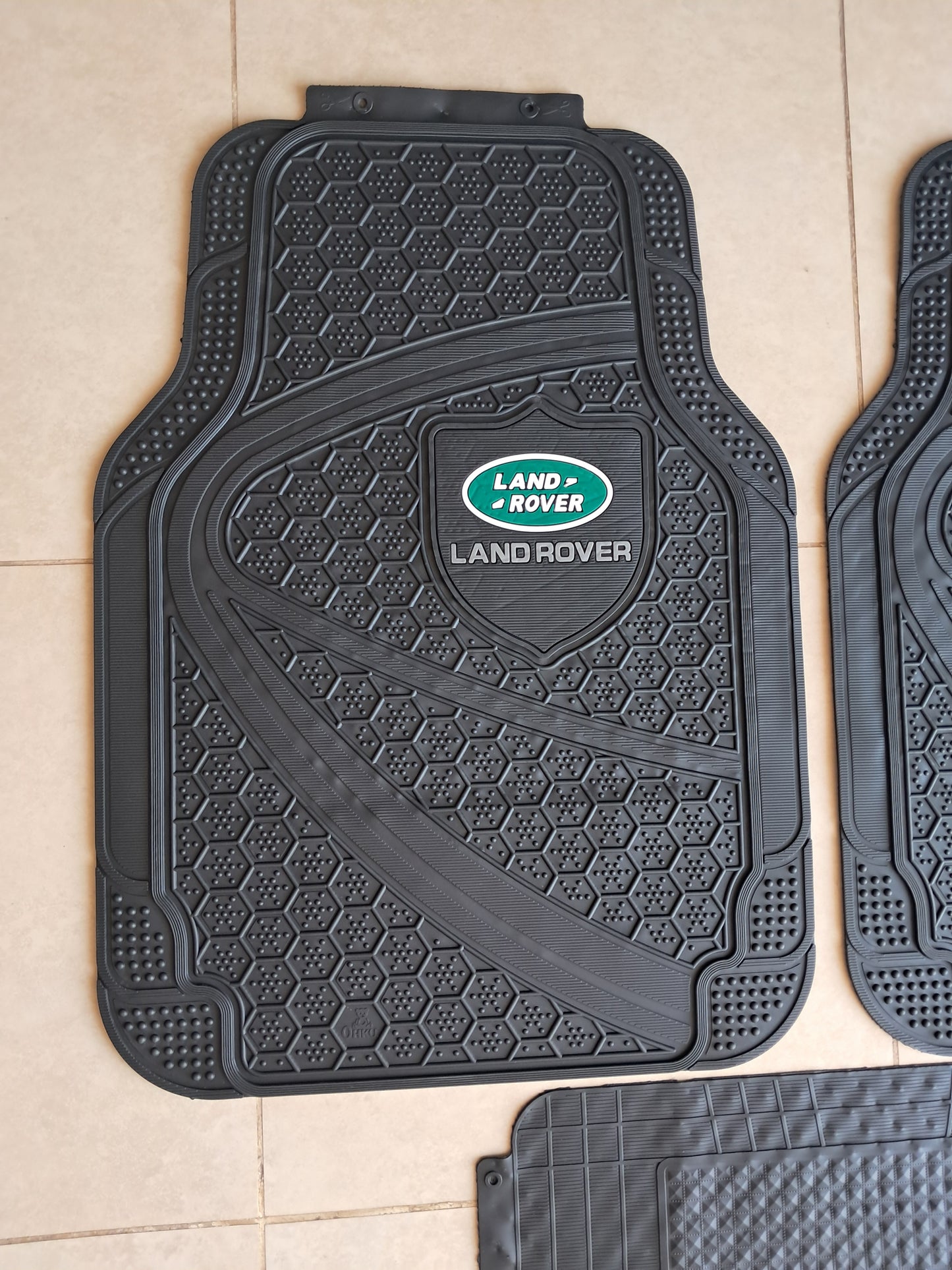 Land Rover Premium Shield Design All-Weather 5PCS Floor Mats Set – Universal Fit for All Vehicles