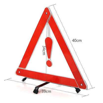 Triangle Reflector,Universal Foldable Emergency Car Truck Van Warning Triangle Signs Road Safety Reflective Exclamation Point Sign Triangle Warning Kit Tool