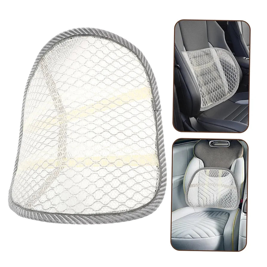 2pcs Car Seat Lumbar Support Pillow Breathable Mesh Back Cushion for Summer Comfort Ergonomic Design for Office and Vehicle Use Lumbar Support for Drivers and Long Journeys
